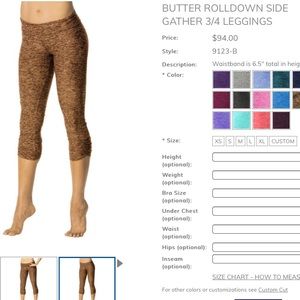Designer yoga pants (Elisabetta Rogiani)